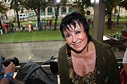 Uschi Ackermann sah dem Zug vom Bayerischen Hof aus zu